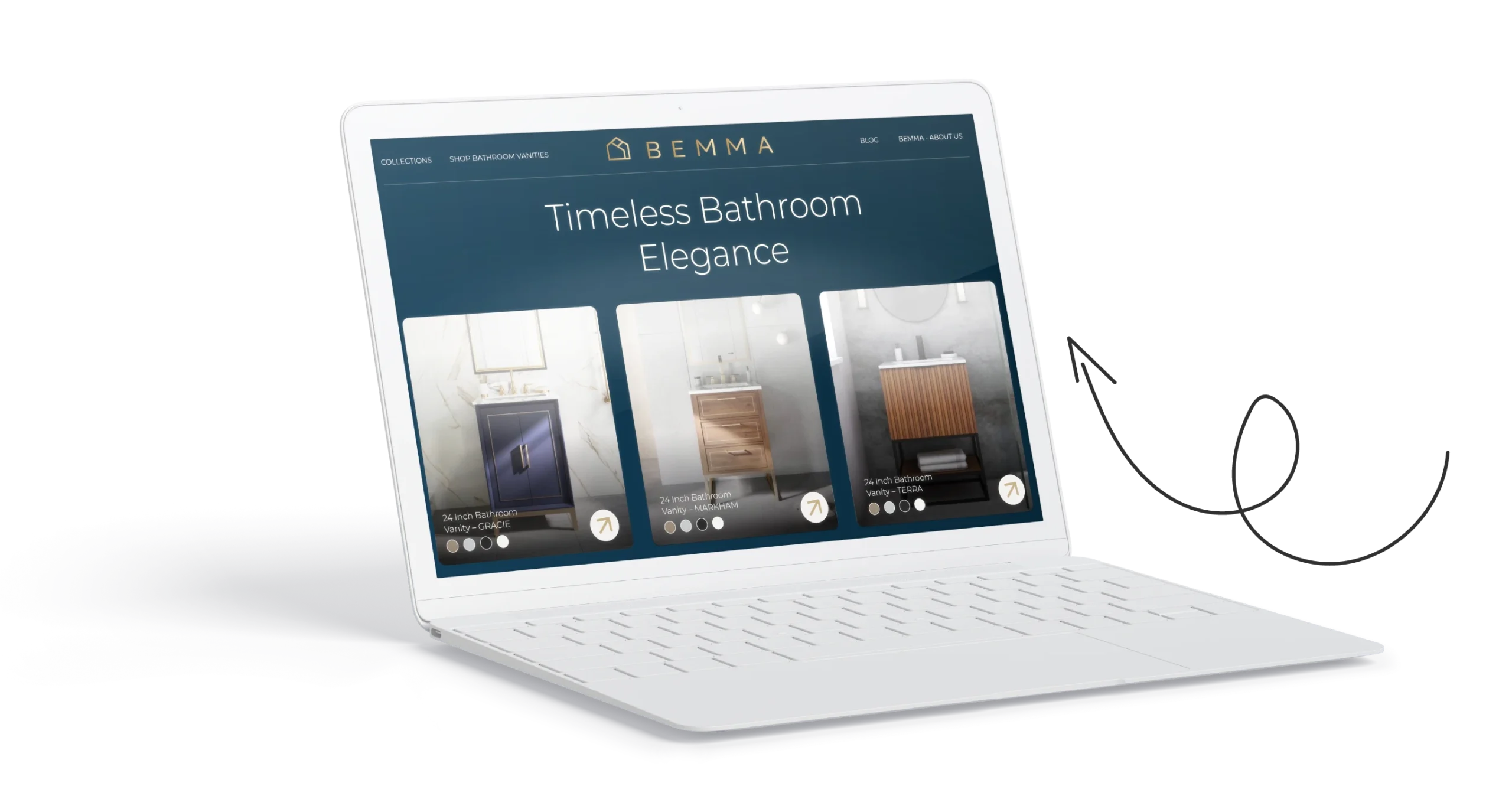 E-commerce Website Development for BEMMA Vanities by Orthoplex Solutions 2