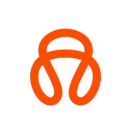 Orthoplex logo orange & white